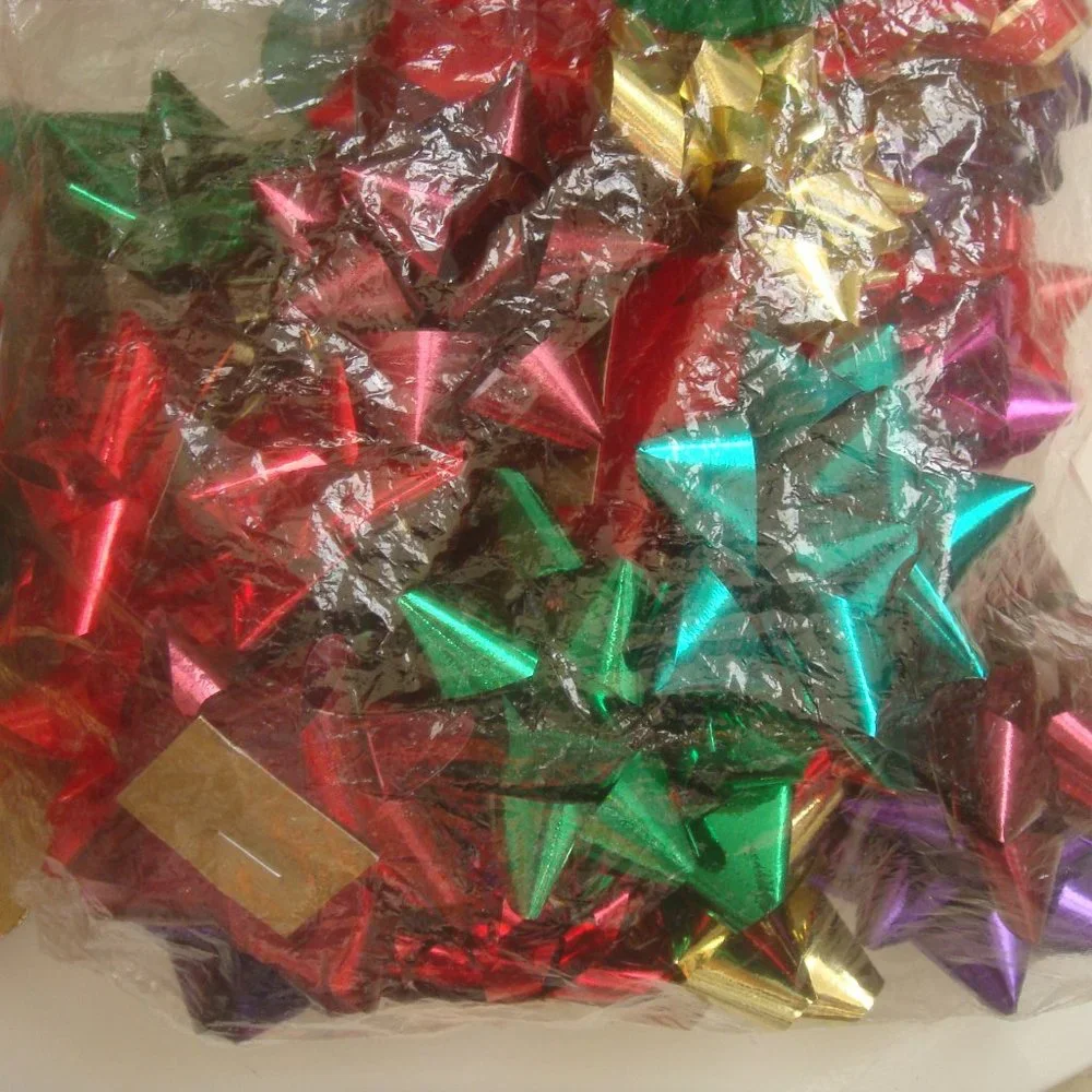 Wired Holiday Ribbon & Star Bows
